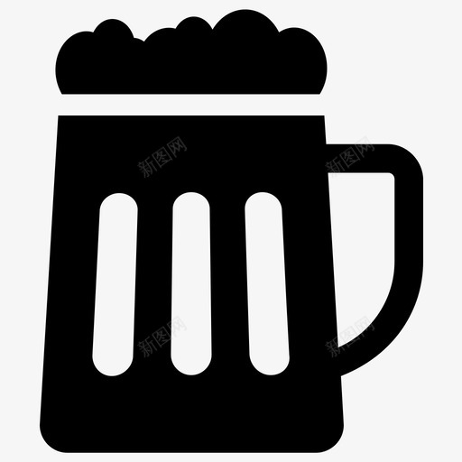 啤酒杯父亲节标志svg_新图网 https://ixintu.com 啤酒杯 父亲节 标志