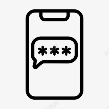 手机pin码短信图标