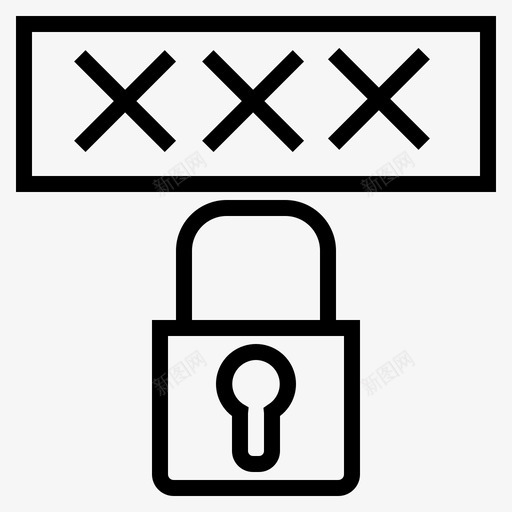密码锁登录svg_新图网 https://ixintu.com 密码锁 登录 保险箱 安全 计算机 技术