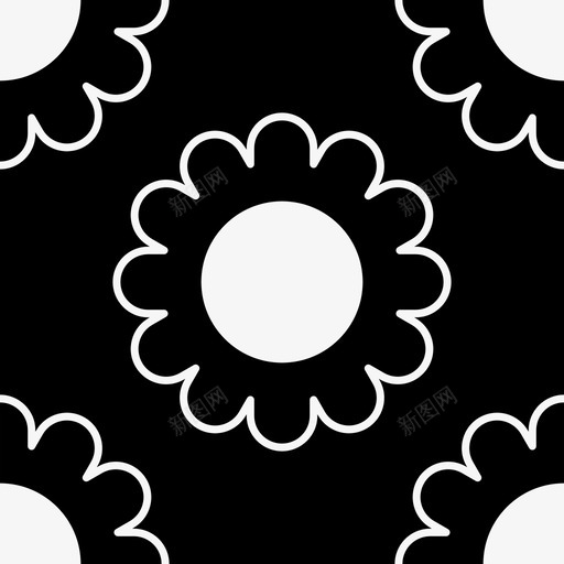 花卉图案花朵方形svg_新图网 https://ixintu.com 图案 花卉 花朵 方形 向日葵 纹理 瓷砖