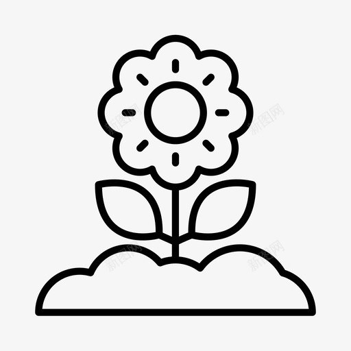花卉农业农村svg_新图网 https://ixintu.com 农业 花卉 农村 农场 土地 管理
