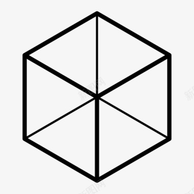 立方体长方体d6图标