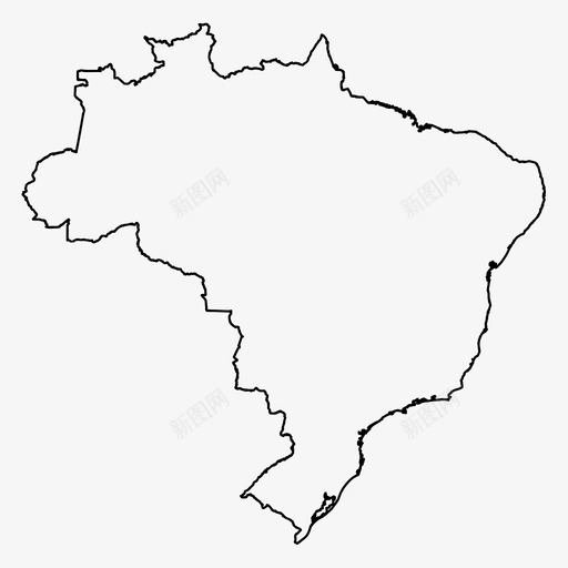 巴西边界国家svg_新图网 https://ixintu.com 巴西 边界 国家 世界 世界各国