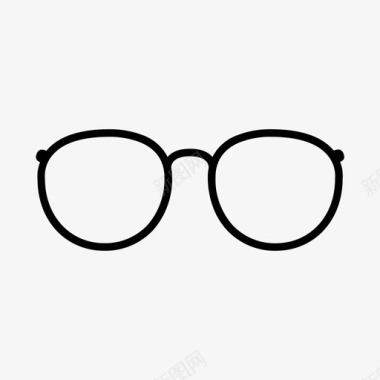 全框眼镜眼镜架图标