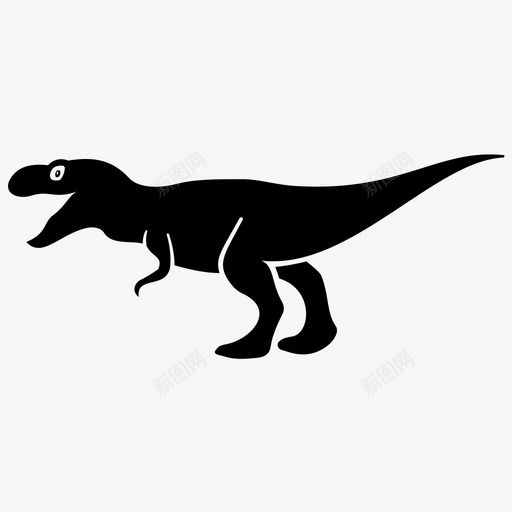 恐龙古代动物侏罗纪动物svg_新图网 https://ixintu.com 动物 恐龙 古代 侏罗纪 史前 野生动物 字形 图标