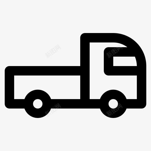 皮卡货物运输svg_新图网 https://ixintu.com 运输 皮卡 货物 卡车 大纲