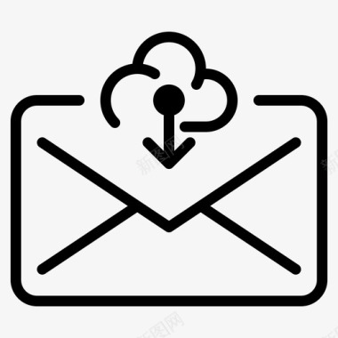 下载邮件cload电子邮件图标