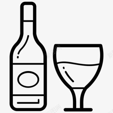 采购产品葡萄酒酒精饮料香槟图标