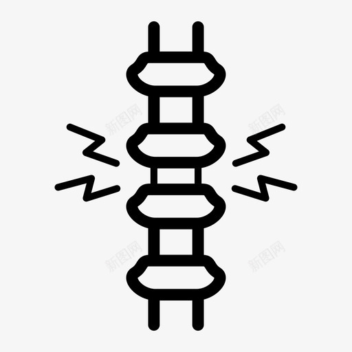 椎间盘突出脊柱脊椎svg_新图网 https://ixintu.com 脊椎 椎间盘 突出 脊柱 人体 器官 疾病