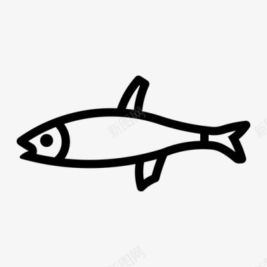 凤尾鱼微咸鱼鱼类图标