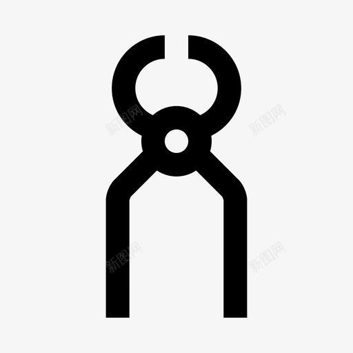钳子结构切割svg_新图网 https://ixintu.com 结构 钳子 切割 工具 线路