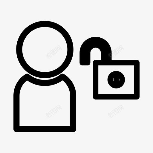 未锁定帐户自由密码svg_新图网 https://ixintu.com 锁定 帐户 自由 密码 用户 用户界面 大纲