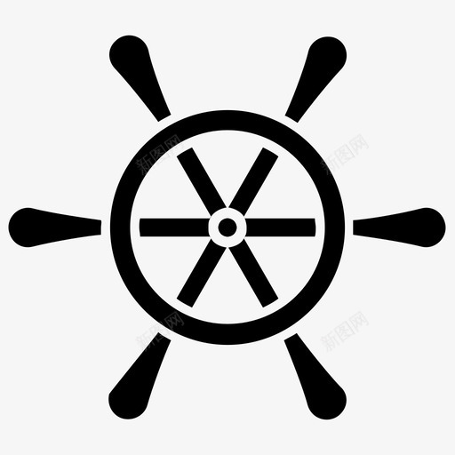 船舵驱动轮舵svg_新图网 https://ixintu.com 船舵船 舵驱 动轮 舵船 舵船轮 字形 图标