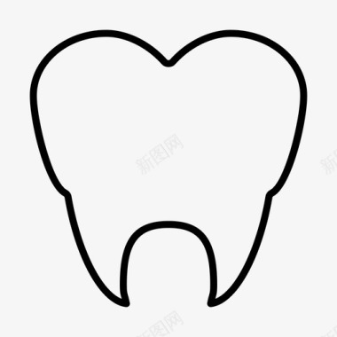 牙齿犬齿臼齿图标