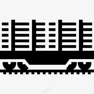 货运列车铁路运输航运图标