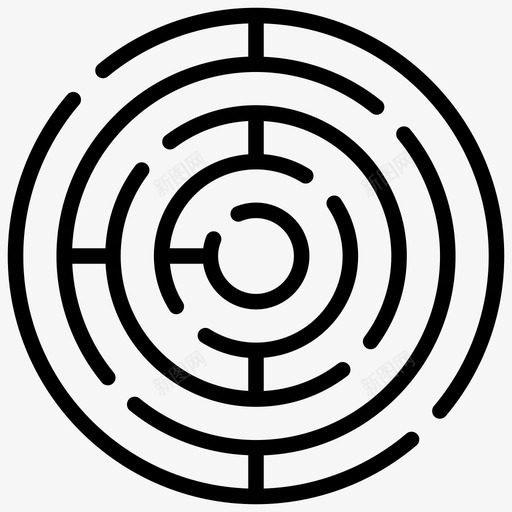 圆形迷宫迷宫迷宫游戏svg_新图网 https://ixintu.com 图标 圆形 游戏 线图 解决方案 谜题 迷宫 迷宫线路
