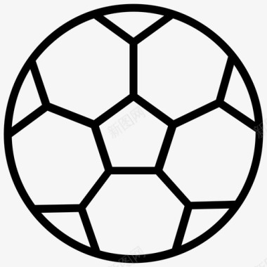 足球体育运动设备图标