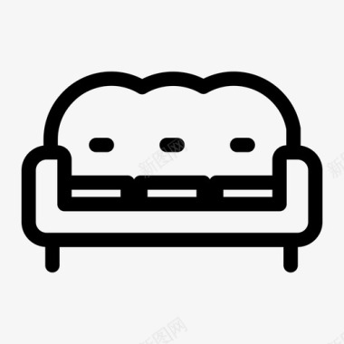 沙发长凳家俱图标