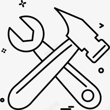 锤子劳力工具图标