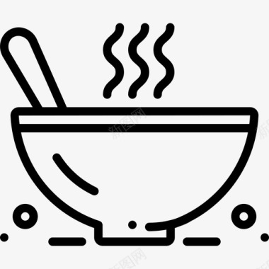 杂烩碗食物图标