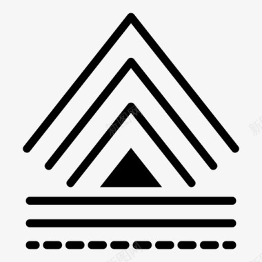 山符号阿兹台克山图标