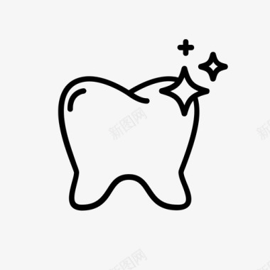 牙齿美白牙齿健康口腔图标