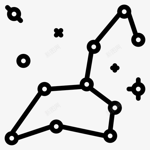 星座空间恒星svg_新图网 https://ixintu.com 星座 空间 恒星 宇宙空间 轮廓