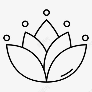 佛教花卉莲花图标