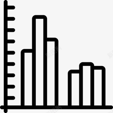 柱状图数据数据科学图标