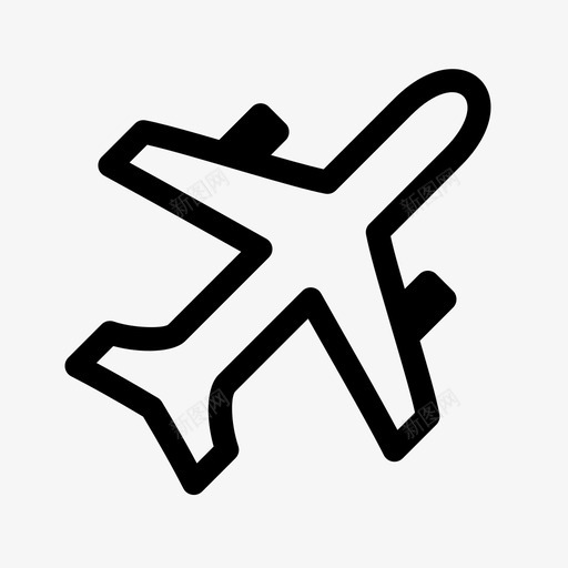 商用飞机飞机航空公司svg_新图网 https://ixintu.com 飞机 商用 航空公司 飞行 运输