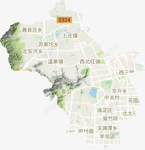 海淀区地形地图海淀区谷歌地形地图png免抠素材_新图网 https://ixintu.com 海淀区 地形 地图 谷歌