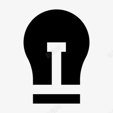 能源和电力电灯灯图标