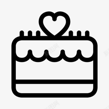 蛋糕庆祝情侣图标