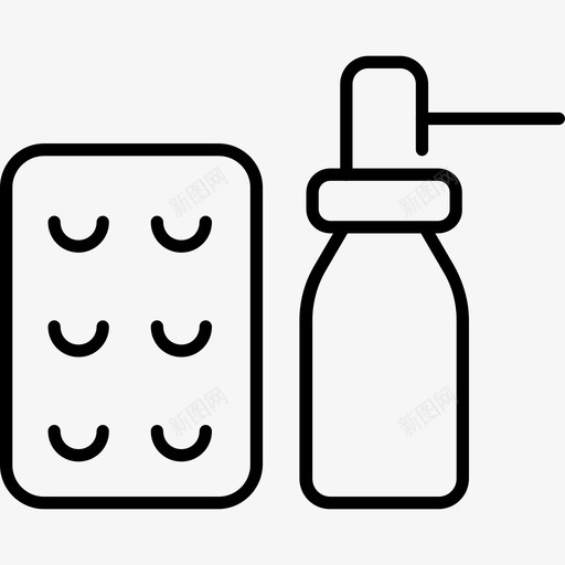 混合物瓶子药物svg_新图网 https://ixintu.com 药物 混合物 瓶子 药丸 肥皂 分配器 治疗