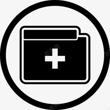 医疗文件夹液晶显示器医疗文件图标
