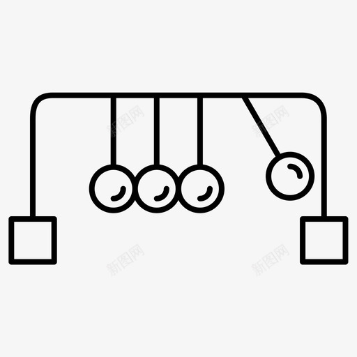 钟摆亚当物理svg_新图网 https://ixintu.com 物理 钟摆 亚当 物理科 科学 常规 线集