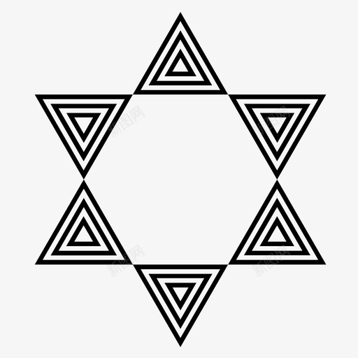 大卫星十五几何学犹太犹太教svg_新图网 https://ixintu.com 大卫 卫星 十五大 十五 几何学 犹太 犹太教 宗教 之星