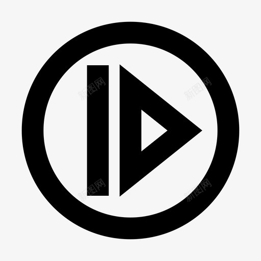 音乐前进前进箭头svg_新图网 https://ixintu.com 前进 音乐 按钮 下一步 箭头 大纲 像素