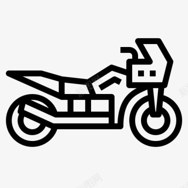 运动自行车摩托车交通工具图标