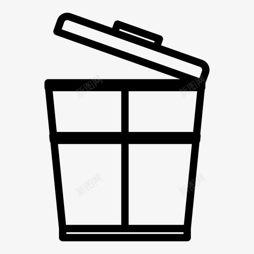 垃圾桶清洁房屋svg_新图网 https://ixintu.com 垃圾桶 清洁 房屋 秩序 洗涤