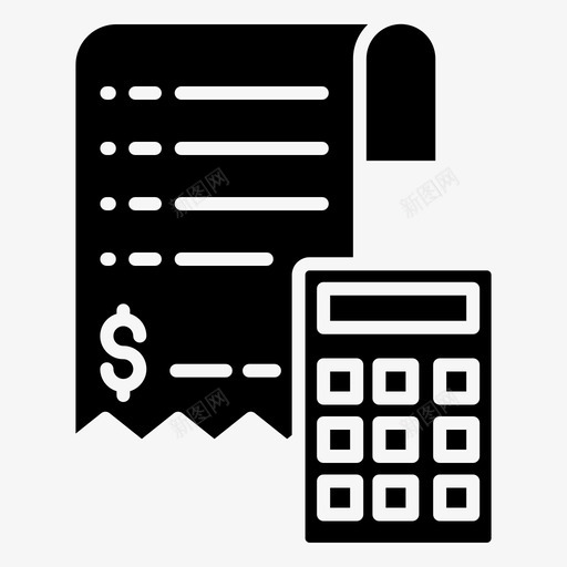 公用事业帐单发票svg_新图网 https://ixintu.com 公用事业 帐单 发票 付款 收据
