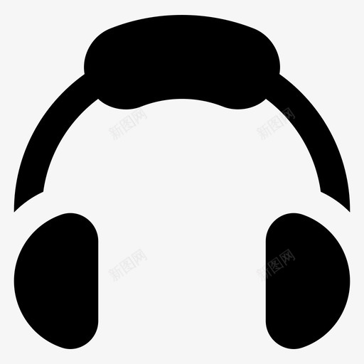 耳机音频媒体设备svg_新图网 https://ixintu.com 耳机 设备 音频 媒体 声音 用户界面 材料 字形 图标