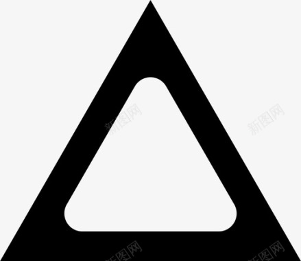 三角形物体路径图标
