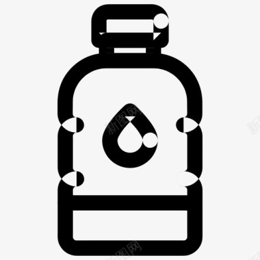 水瓶饮料矿物质图标