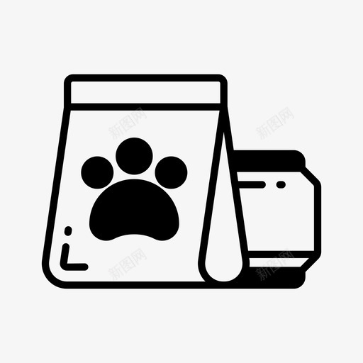 宠物食品罐头包装svg_新图网 https://ixintu.com 宠物食品 罐头 包装 宠物 图标