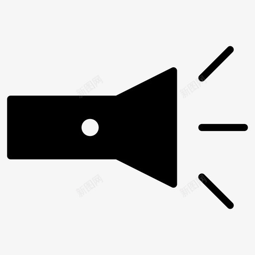 手电筒闪光用户界面设计符号svg_新图网 https://ixintu.com 手电筒 闪光 用户 界面设计 符号