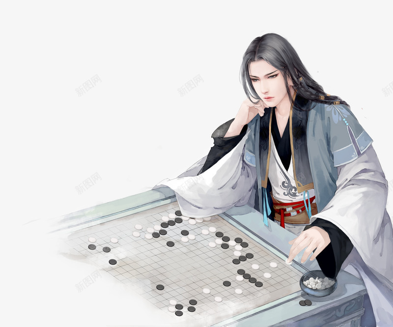 下棋公子l2png免抠素材_新图网 https://ixintu.com 下棋 公子 古人下棋