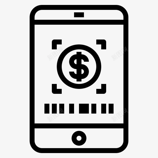 智能手机手机密码svg_新图网 https://ixintu.com 手机 智能 密码 钱支付 支付