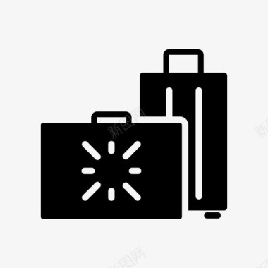 旅行箱行李工具和用具图标