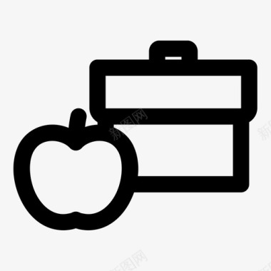 背包苹果送货水果图标